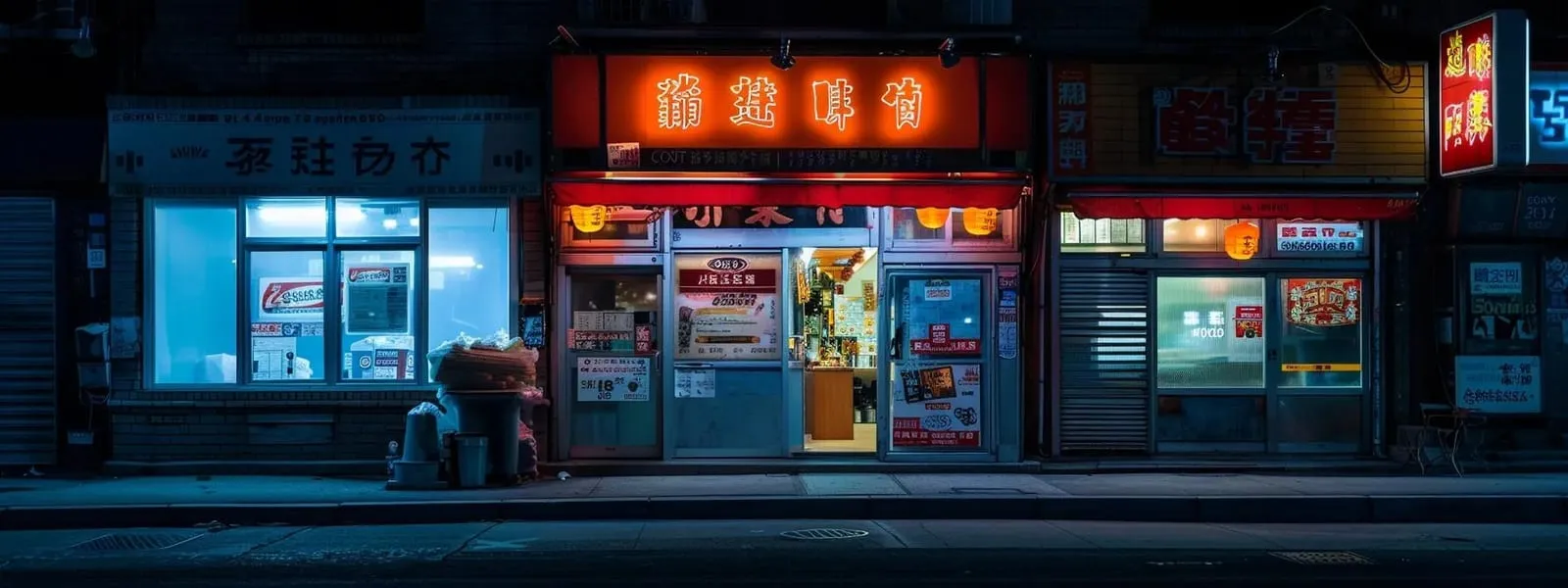 a striking urban storefront displays a meticulously clean and well-lit business sign, contrasting sharply with a neglected, grime-covered sign from a nearby competitor, emphasizing the critical impact of professional image on consumer perception.