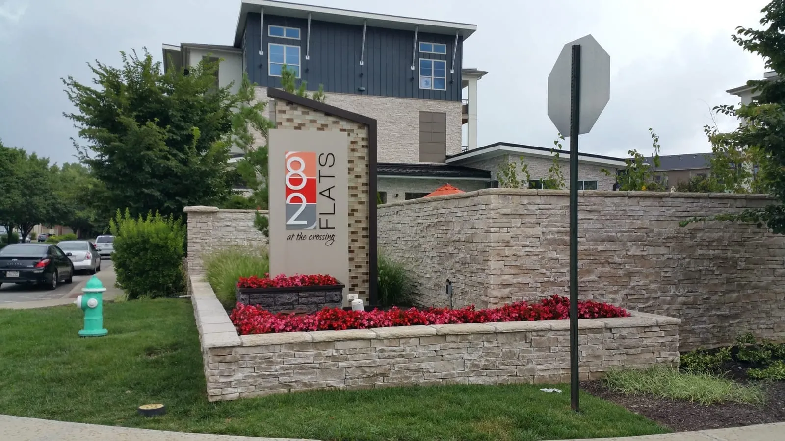 Commercial sign installation project