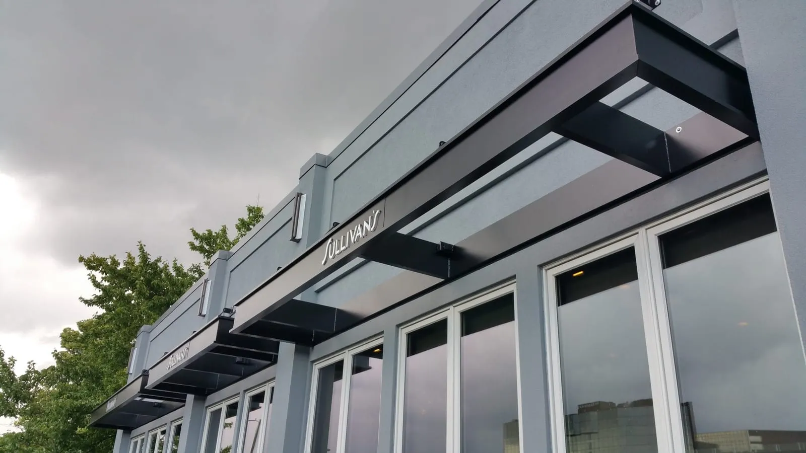 Commercial sign installation project