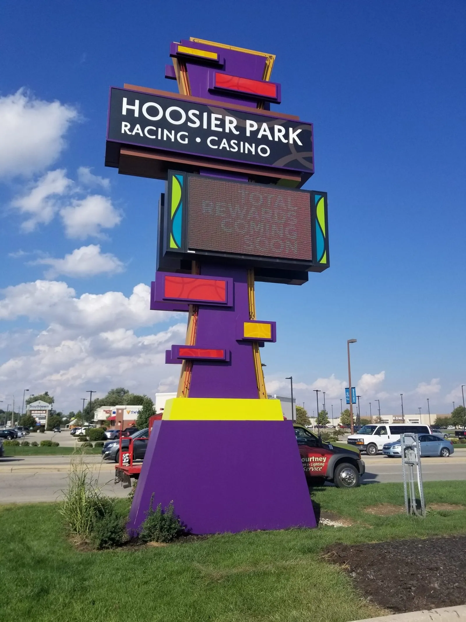 Commercial sign installation project