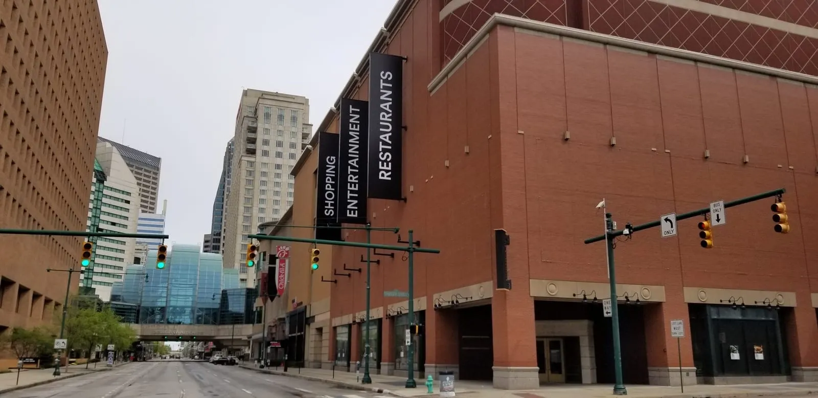 Commercial sign installation project