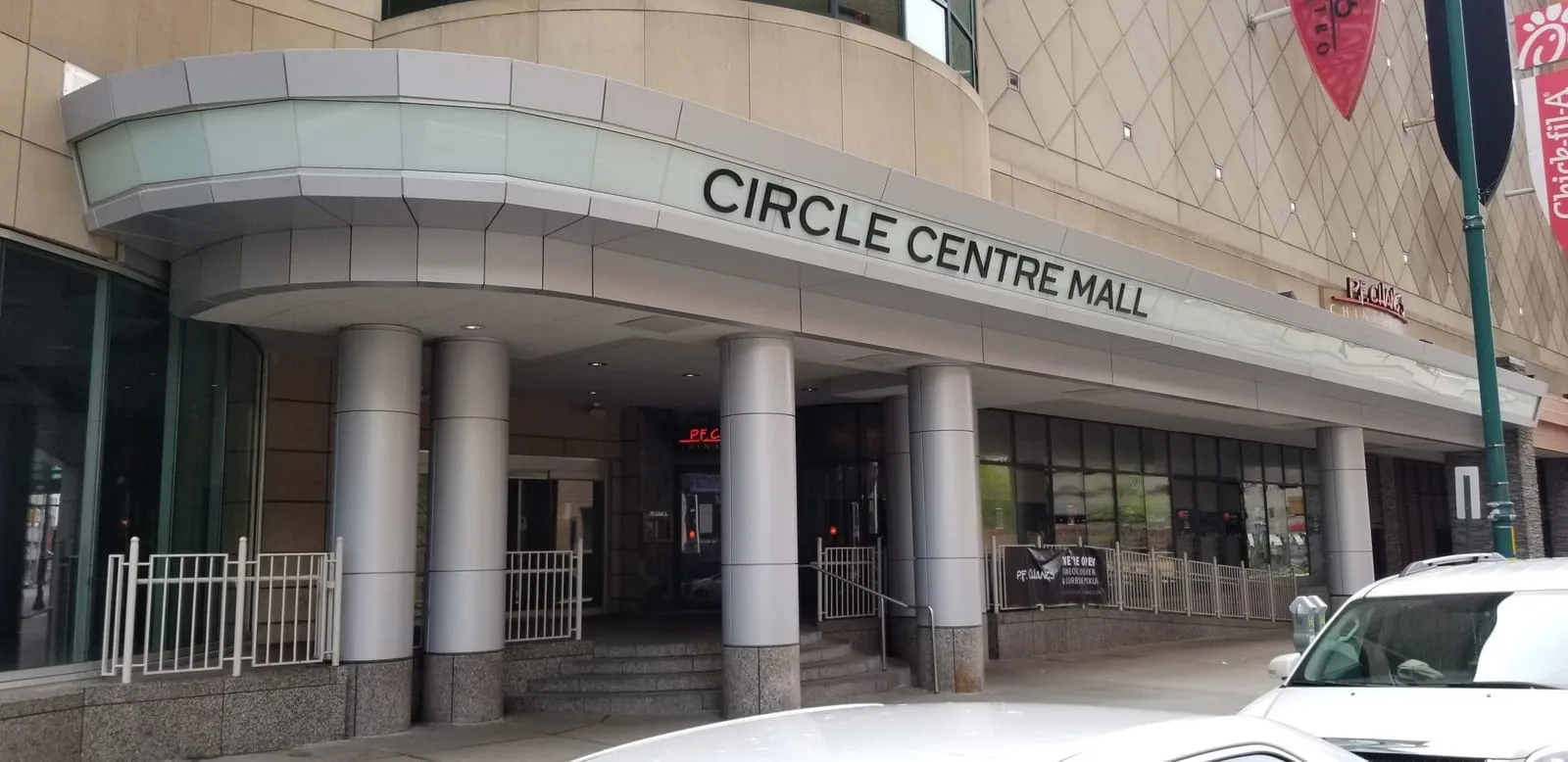 Commercial sign installation project
