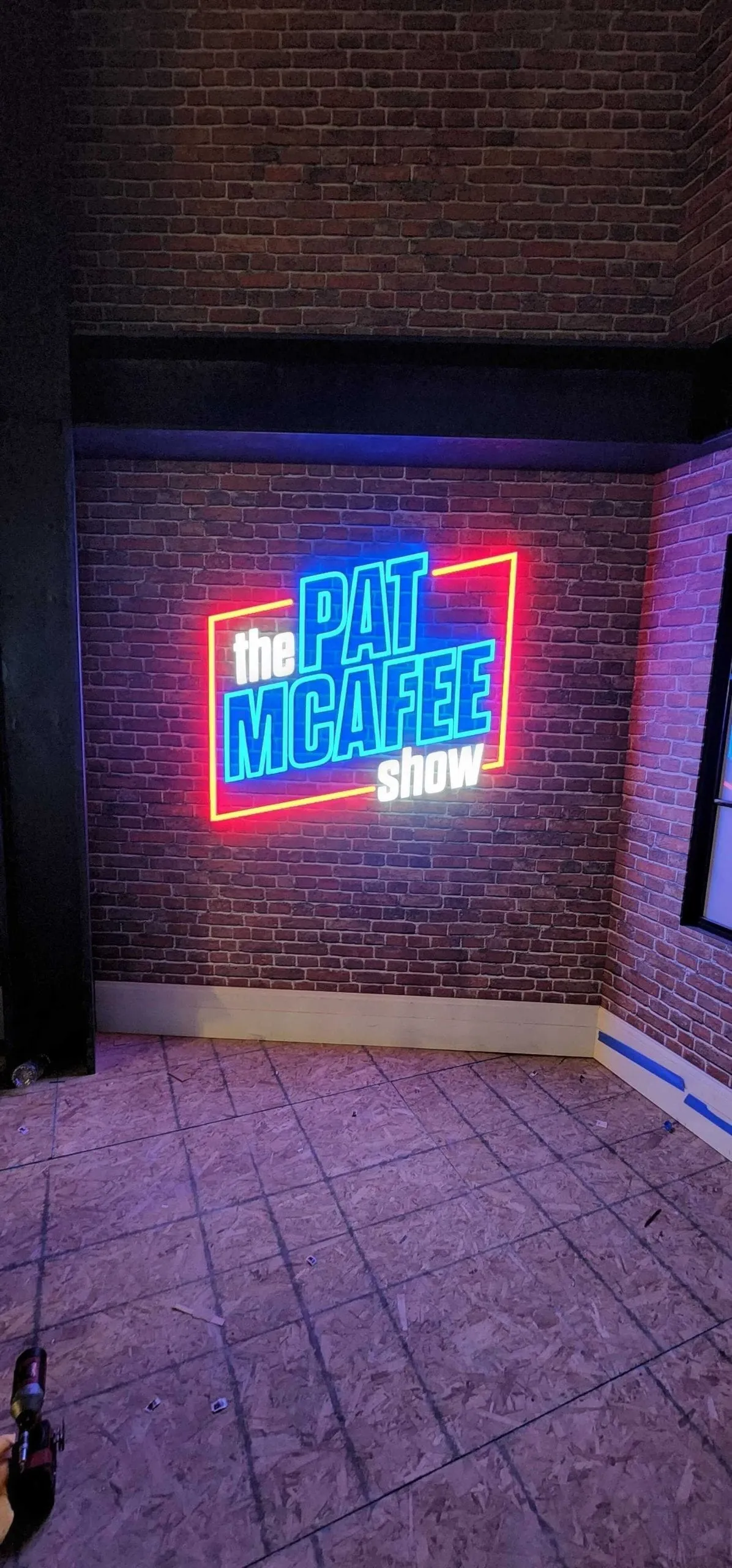 Commercial sign installation project