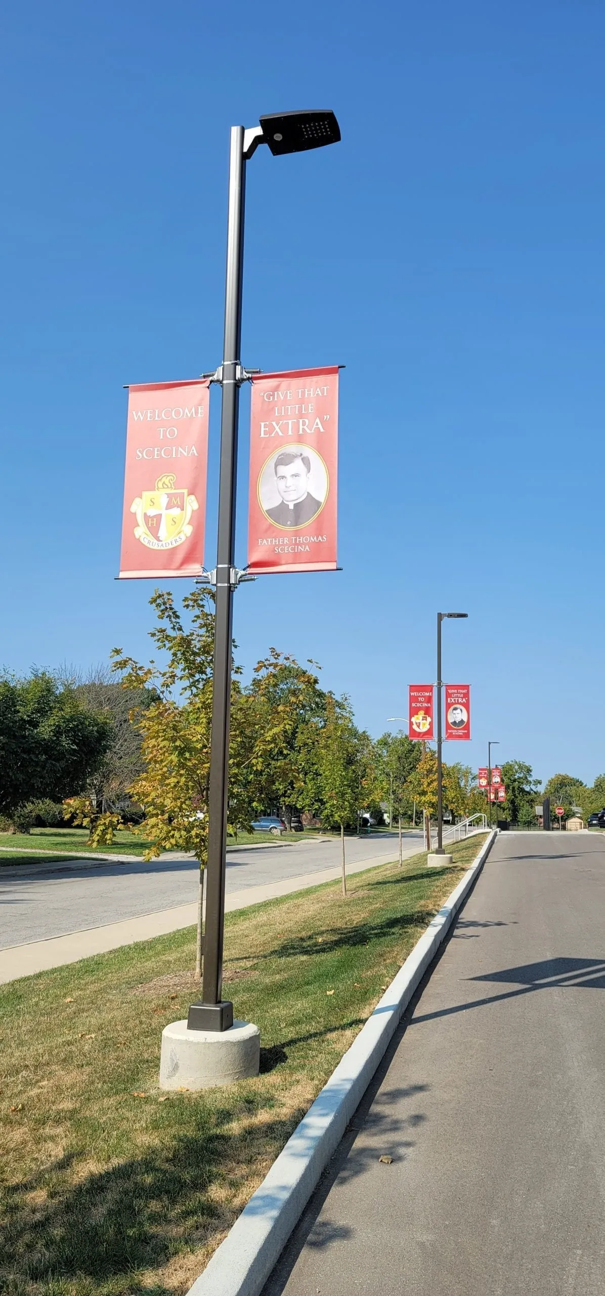 Commercial sign installation project