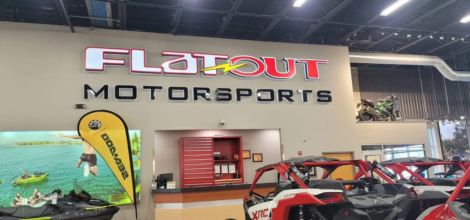 Commercial sign installation project