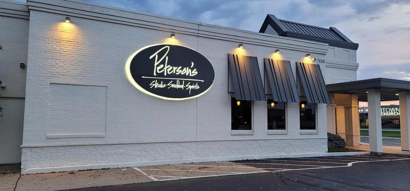 Commercial sign installation project
