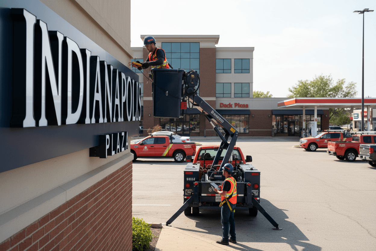 Sign Maintenance Services in Indianapolis: Preventive Care vs. Emergency Repair