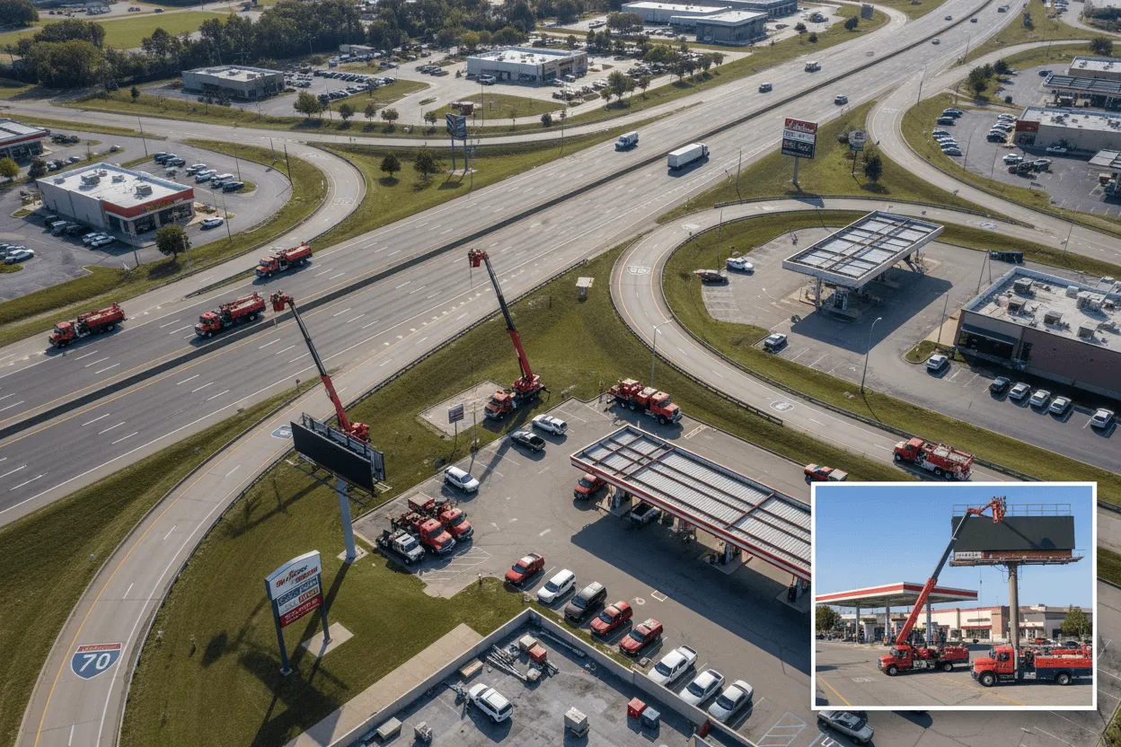 Signage installation services in Indianapolis, IN project manager preventing multi-location rollout failures with