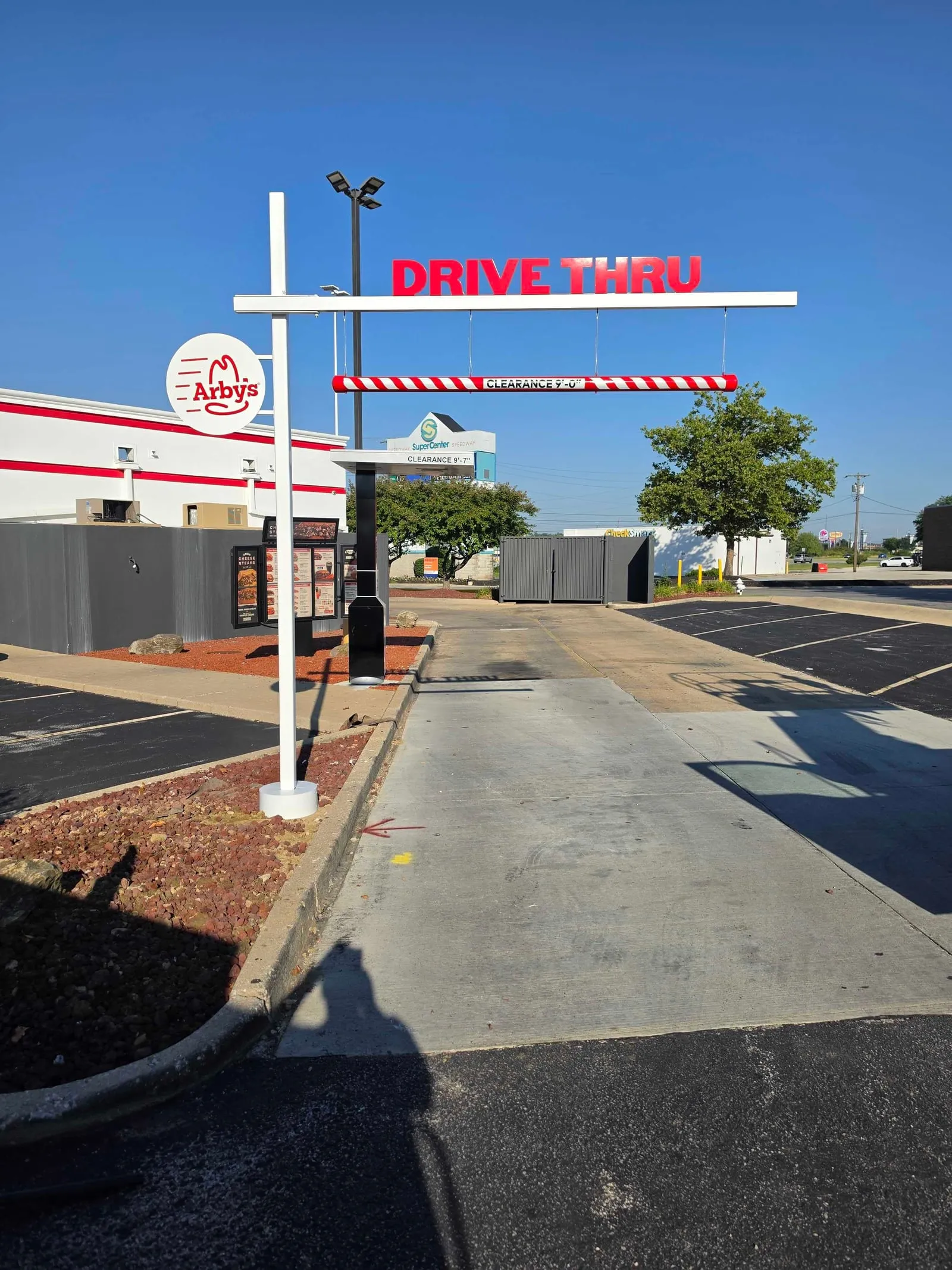 Arby's clearance bar foundation and install work